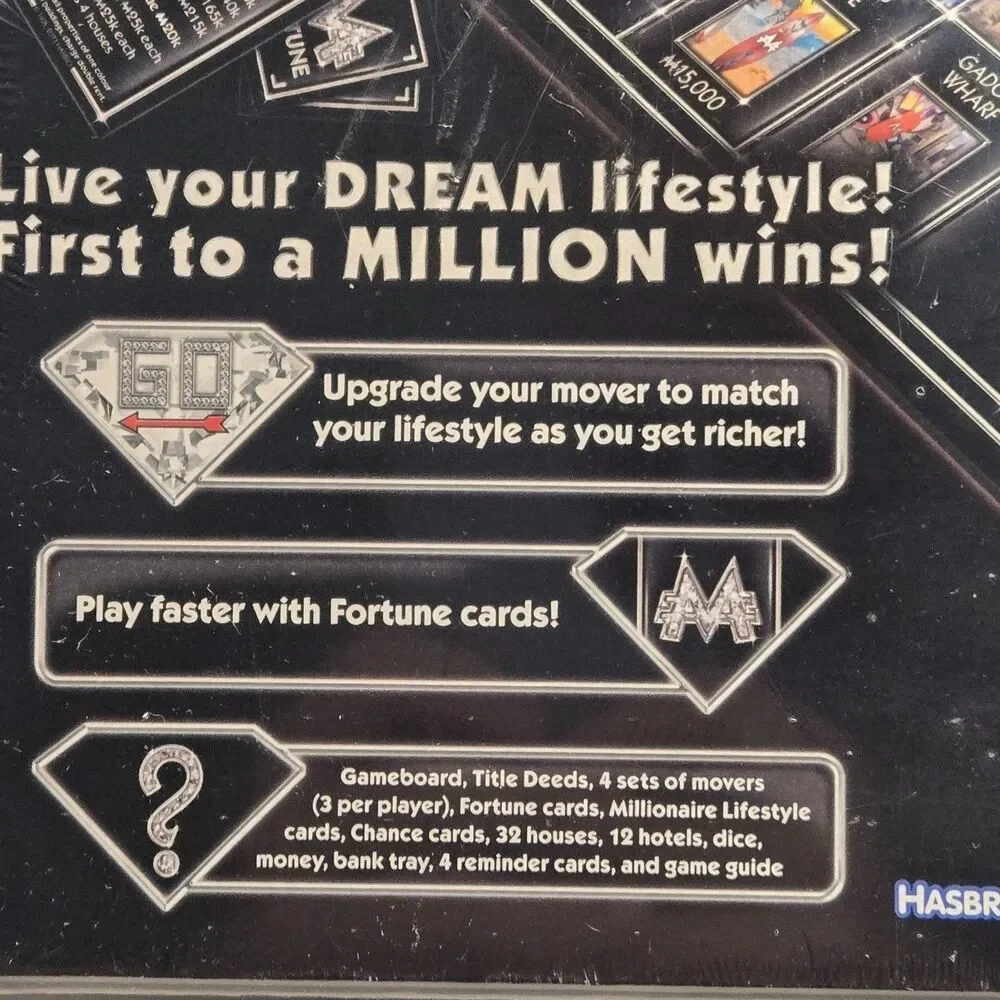 Monopoly Millionaire Board Game Hasbro Family Game Night - New Sealed!